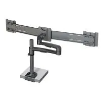 FORMING FUNCTION 4181502209- Настольный шарнирный кронштейн серии OSLO для 2 мониторов (1x2), макс. нагрузка 8 кг, зажим, черный