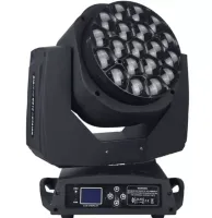 LG-18402 светодиодный прибор полного вращения Bee Eye Zoom Wash/Beam, 19х15 Вт RGBW LED, Zoom 4°-60°, 7 режимов, 21/23/35/78/96/99 канала DMX, Lexor