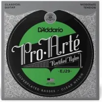 D`addario ej-29  струны для классической гитары pro arte, ректифицированный нейлон, moderate tension