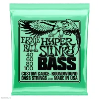 ERNIE BALL 2841 Nickel Wound Slinky Hyper 40-100 - Струны для бас-гитары