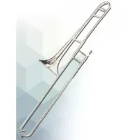 Gebr. stolze tb-100s  тенор-тромбон bb, латунь, 206 мм, мензура 13,4 мм, посеребренный, кейс