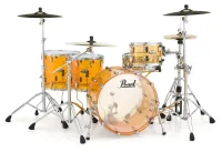 PEARL CRB524FP/C732 - (CRB2216BX/C732 / CRB1615F/C732 / CRB1413F/C732 / CRB1208T/C732) -  акриловая барабанная установка Crystal Beat.Цвет - мандариновое стекло