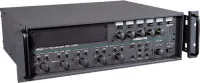 JEDIA JPA-1240A Микшер-усилитель  240 Вт\100В, 5 микр.\лин. + телеф. входов с эквалайзерами, блок сирен, селектор 5 зон с аттенюаторами, функция приоритетов, аварийный режим включения, возможность установки CD, тюнера, касс. деки, цифр. блока сообщений, п