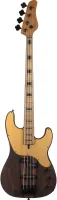 SCHECTER MODEL-T 4 EXOTIC ZIRICOTE - 4-струнная бас-гитара, 21 лад, корпус: черная лимба, гриф: обожжёный клен, накладка: черное дерево, звукосниматели: Schecter MonsterTone-J, Schecter MonsterTone-P, регулировки: 2х громкость, 1х тон, цвет: Natural Satin