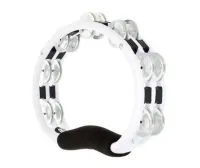 TMT1A-WH Traditional Тамбурин, 2 ряда бубенцов, пластик, белый, Meinl