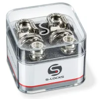 SCHALLER 14010201 SECURITY LOCK (S-LOCKS) CH (Chrome) - комплект высококачественных металлических стреплоков для гитарных ремней новой серии S-LOCKS. Отделка: хром