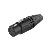 ROXTONE RX3F-SG Разъем cannon кабельный мама 3-х контактный, цвет: Серый/черный