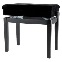 GEWA Piano bench Deluxe Compartment Black matt Банкетка для пианино