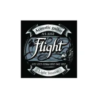 FLIGHT AS1152 - струны для акустической гитары, 11-52, натяжение Super Light, обмотка серебро