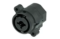 Neutrik NCJ10FI-S-0- Разъем комбинированный XLR 3-pin / Jack 6,3 мм стерео, панельный, под пайку, c переключающимся контактом