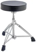 STAGG DT-52R - Стул для барабанщика, круглое сидение.Регулируемая высота: от 45 до 60 см.Покрытие: черный винил, хромированная отделка