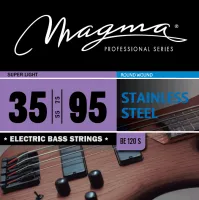 Magma Strings BE120S - Струны для бас-гитары 35-95, Серия: Stainless Steel, Калибр: 35-55-75-95, Обмотка: круглая, нержавеющая сталь, Натяжение: Super