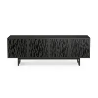 BDI Elements Wheat Doors 8779 Charcoal Stained Ash - Тумба 4-секционная под телевизор