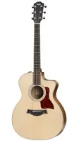 Taylor 214ce Plus электроакустическая гитара, форма корпуса - Grand Auditorium с вырезом, цвет - натуральный, материал верхей де
