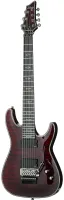 SCHECTER HELLRAISER C-7 FR BCH - 7-струнная электрогитара, 24 лада, корпус: красное дерево с топом из клёна, гриф вклееный: красное дерево 3 куска, накладка палисандр, звукосниматели: HH, EMG707TW, бридж Floyd Rose 1000 Series, цвет: Black Cherry (BCH)