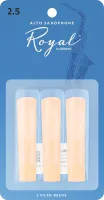 D`ADDARIO WOODWINDS RJB0325 ROYAL, 3 PAK, ALTO SAX, 2.5 трости для альт саксофона, размер 2.5, 3 шт..