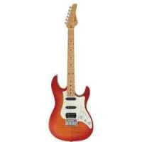 Fgn j-standard odyssey jos2fmm fbt  электрогитара, липа/ клен/ палисандр, hss, чехол, оранжевый берст