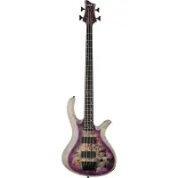 SCHECTER RIOT-4 SARB - 4-х струнная бас-гитара, 24 лада, корпус: болотный ясень с топом из капа, гриф: клён/орех со вставками из углеволокна, на болтах, накладка черное дерево, звукосниматели: HH, EMG 35JX-CS, EMG 35PX-CS, регулировки: мастер громкость, б