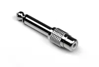 INVOTONE AD160 - переходник  RCA <> джек 6,35 мм моно, корпус металл