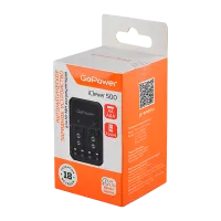 00-00031387 З/у для аккумуляторов iClever500 AA/AAA/Крона Ni-MH/Ni-Cd 4 слота (1/40/80), GoPower