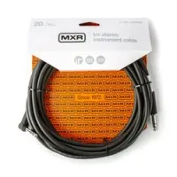 Mxr dcist20r  стерео инструментальный кабель, 6 м, прямой и угловой джеки