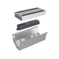 FORMING FUNCTION 9704050302- 
			Розеточная станция серии Axessline с лючком, розеточный блок 9402050509 (2 розетки, 2xUSB-С (питание), 1xHDMI, 2хRJ45, 1xUSB-C), серебристая