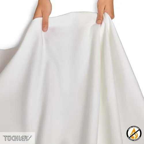 TUCHLER СЦЕНИЧЕСКИЙ МОЛЬТОН CS Белый, Ширина 300см