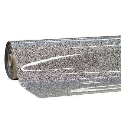 TUCHLER НАПОЛЬНОЕ ПОКРЫТИЕ ДЛЯ ШОУ GLITTER 150 Чёрный/серебряные блёстки, Ширина 150см