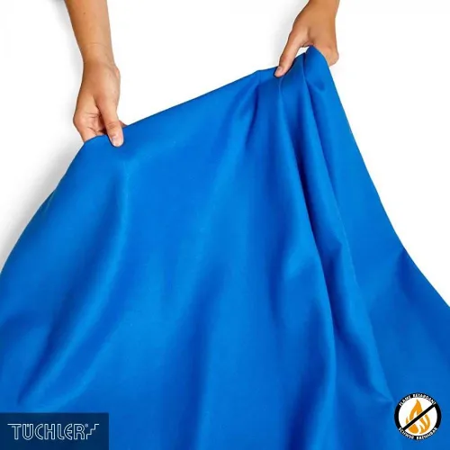 TUCHLER ФОН ХРОМАКЕЙ 674 Цифровой синий, Ширина 300см