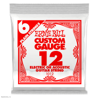 ERNIE BALL 1012 Plain Steel .012 - Струна одиночная для акустической и электрогитары