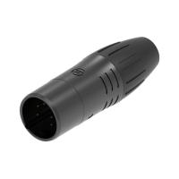 Seetronic SCWM5-B Разъем Сannon кабельный 1шт., папа 5-ти контактный, покрытие контактов: золото. цвет: черный,