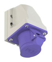 PCE Розетка настенная 32А/24V/2P+E/IP44, никелированные контакты 173v