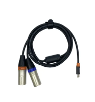 ESHINE ES-8333T - Несимметричный аудиокабель USB Type-C - 2 x XLR папа. Ферритовое кольцо - подавите, , шт