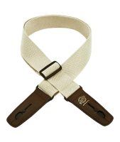 LIS-049-C2-NAT/BRN Ремень для гитары с блокировой, хлопок, натуральный, Lock-It Straps, D'Andrea