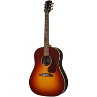 GIBSON J-45 Studio Rosewood Rosewood Burst леворукая электроакустическая гитара, цвет палисандровый санбёрст,