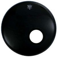 Remo es-1022-00-dm  22"ebony ambassador, пластик передн. для бас бар. , отверстие 5", чёрн.