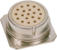 CB-505 панельный разъём для мультикора 19 контактов, "мама", максимальный ток 25 А, Work