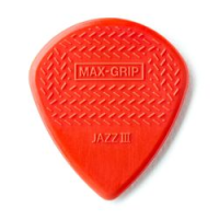 Dunlop 471p3n max-grip jazz iii nylon 6pack  медиаторы, остр кончик, толщина 1.38 мм, красные, 6 шт.