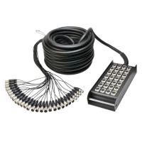Adam hall k 28 c 30 - мультикор со стейдж-боксом, 24 x xlr возврат, 4 x xlr посыл, 24 + 4 x 0.314 мм2, 30 м