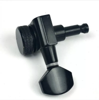 MH131-6R-BK колки для гитары запирающие, 6 в ряд, правые, черные, под отверстие 10 мм, производство Корея, Jin-Ho