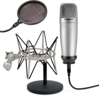 C01U PRO RECORDING/PODCAST PACK комплект для записи. Состав: микрофон C01U Pro, настольная подставка, держатель, наушники SR850, USB кабель, полужесткий нейлоновый кейс, SAMSON