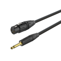 ROXTONE GMXJ210/1 Кабель микрофонный, D 6.5 мм, XLR (3P-F/(RX3F-BG) - 6,3mm JACK (M)/ (RJ2P-BG), 1м.