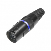 Adam hall k3dmxt5 - разъем 5-pole dmx (m), сопротивление 120 ом, черный