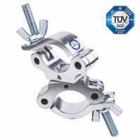KCP-820, хомут двойной SLIM TYPE SWIVEL COUPLER, для труб D 48-51 мм, нагрузка 300 кг, цвет серебристый, KUPO -