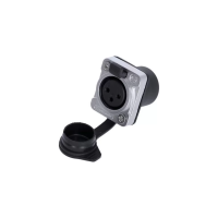 Adam hall k4pxf3ip65 - разъем xlr (f), 3-pin, ip65, панельный