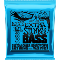 ERNIE BALL 2835- серия Slinky round wound bass - струны для бас гитары - (40-60-70-95), Super, никелированная стальная круглая навивка, сердцевина струны - стальной шестигранный керн