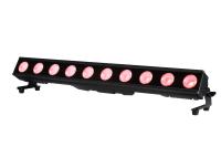 Bar 1050 IP
                Прожектор Bar 1050 IP
Источник света 10 светодиодов по 50 Вт  RGBW или CW+WW 2in1 LED . Угол раскрытия луча 40° опционально на выбор 15°/25°. Управление DMX512: 9/49/40 каналов (независимое управление каждым диодом), встроенные