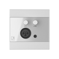 AUDAC WP205/W Панель удалённого микшера для активного комплекта АС ARES5A. Цвет: белый