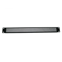 LK Electronic RD014-1U рековая вентиляционная панель, 1U,габариты 482,6х44х12 мм, сталь, цвет черный