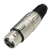 Adam hall 7898  разъем xlr (f) металлический корпус/ металлическая крышка